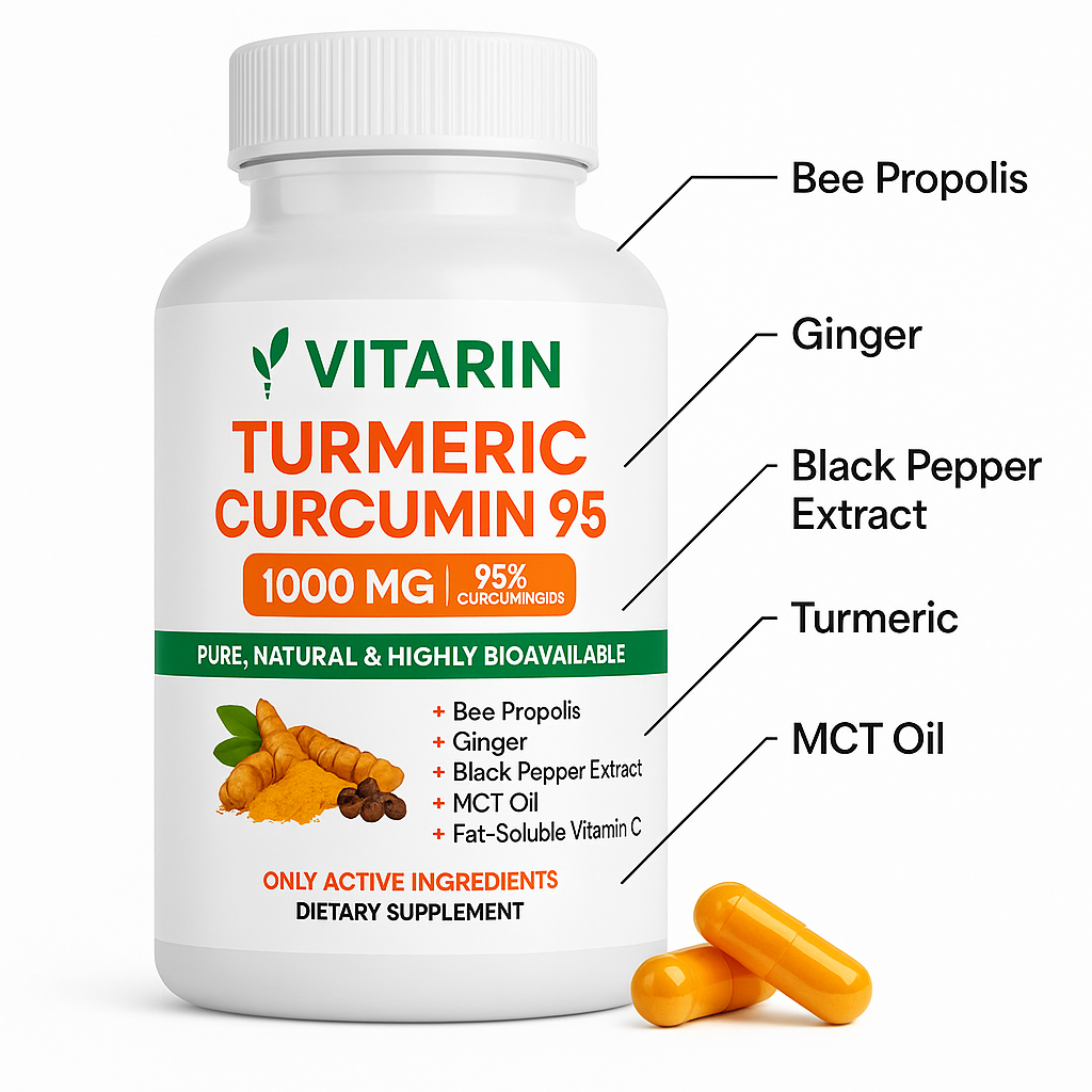 Natural Compound Curcumin Capsules